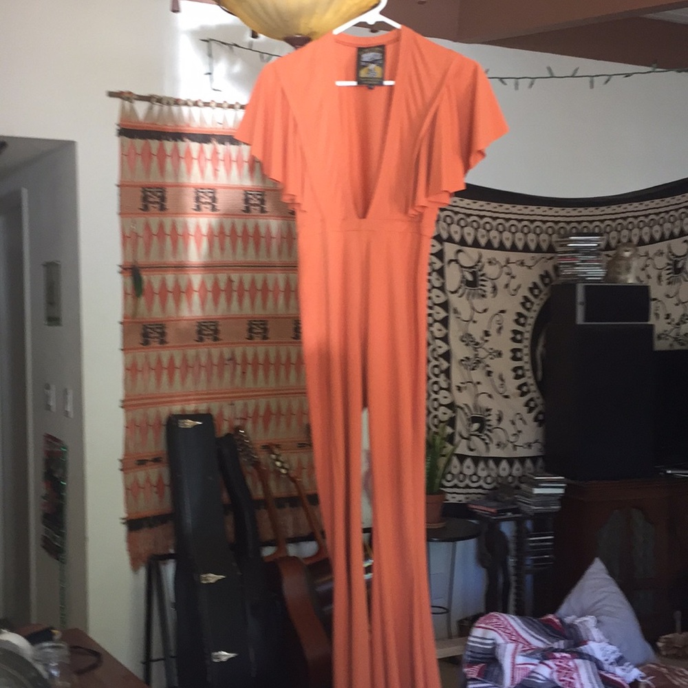 Sugarhigh Lovestoned Terra-cotta Jumpsuit